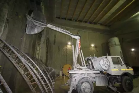 Tunnel de Champel chantier CEVA Genève 