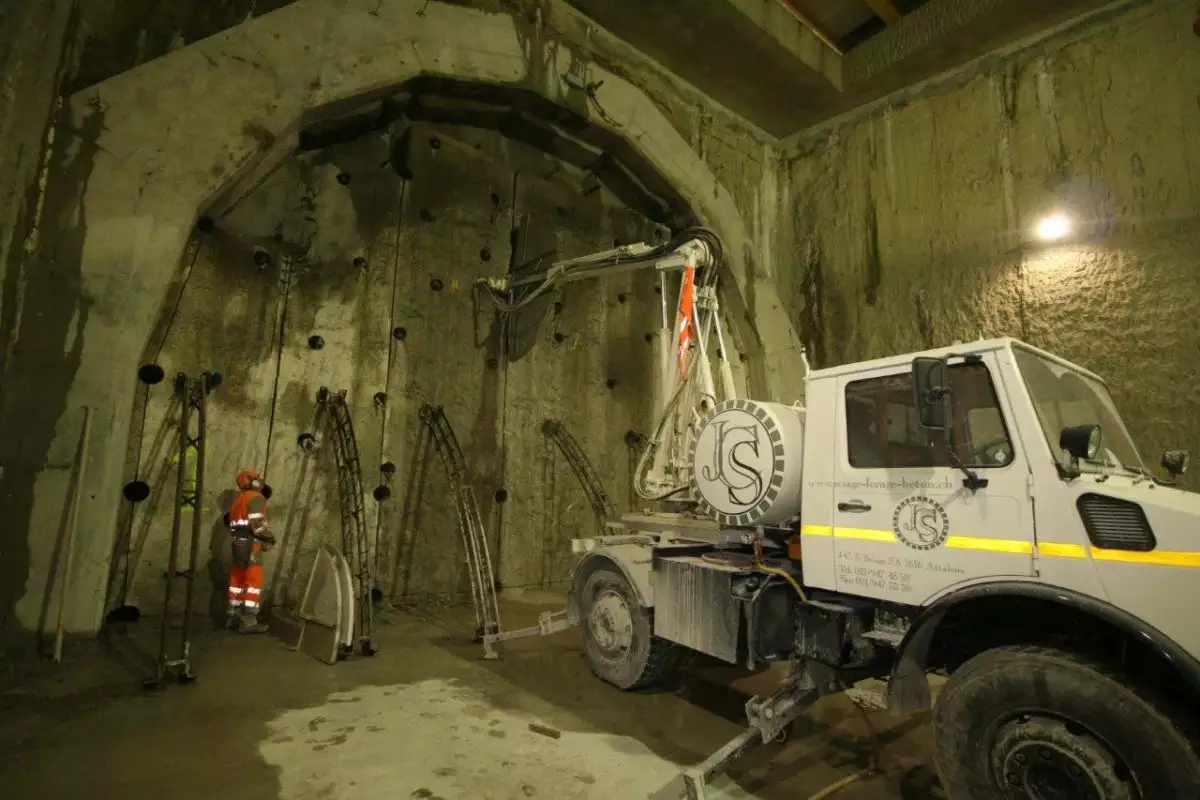 Tunnel de Champel chantier CEVA Genève