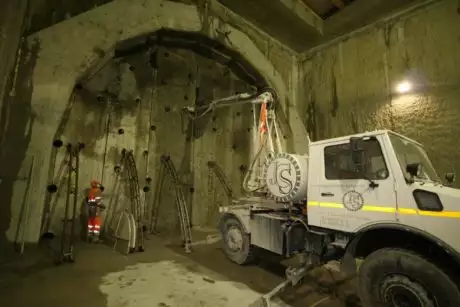 Tunnel de Champel chantier CEVA Genève 
