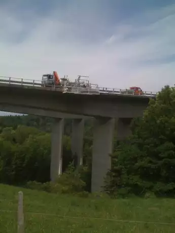 Chantier au pont de la Paudèze