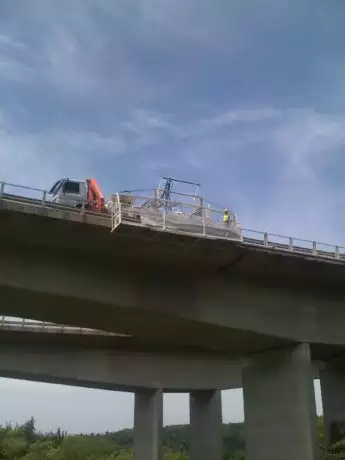 Chantier au pont de la Paudèze