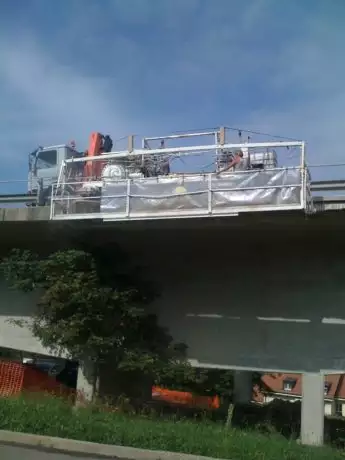 Chantier au pont de la Paudèze