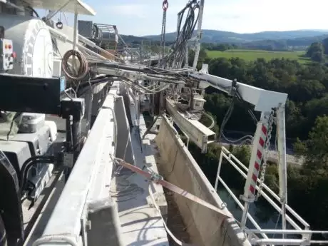 Chantier du Viaduc de Poncin (France)