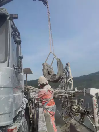 Chantier du Viaduc de Poncin (France)